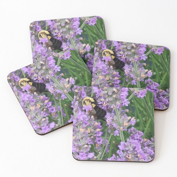 Item preview, Bee on Lavender flower designed and sold by HemiShap.