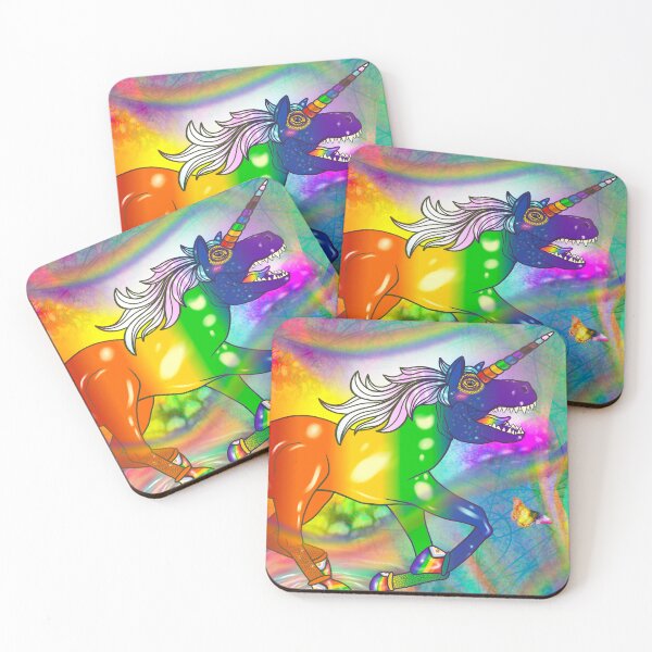 Item preview, New Tyrannocorn Progressive Pride Flag designed and sold by Kenvas-Studios.