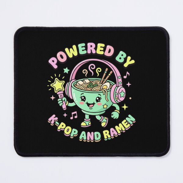 Item preview, Powered By K-Pop Ramen Cute Noodle Bowl Music Fan designed and sold by snowry.