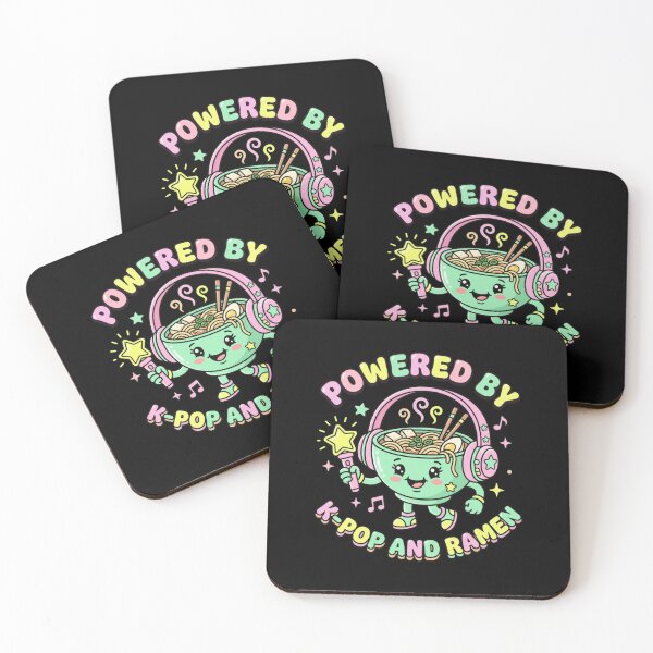 Item preview, Powered By K-Pop Ramen Cute Noodle Bowl Music Fan designed and sold by snowry.