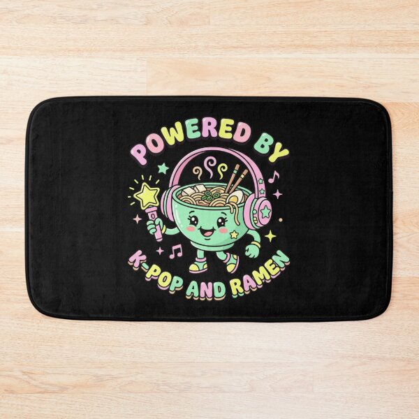 Item preview, Powered By K-Pop Ramen Cute Noodle Bowl Music Fan designed and sold by snowry.
