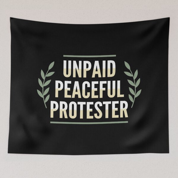 Item preview, Unpaid Peaceful Protester Olive Branch Aesthetic designed and sold by InkImagination1.