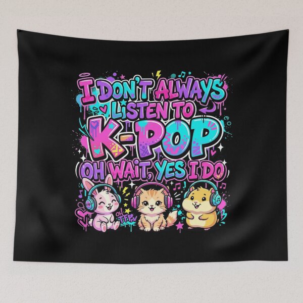 Item preview, I Don't Always Listen to K-Pop Cute Animals designed and sold by snowry.