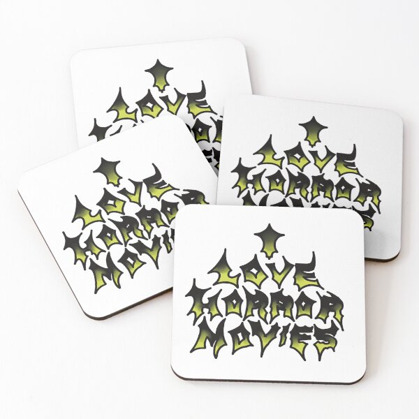 Item preview, I Love Horror Movies (Black to Green) designed and sold by sleepyheadedbb.