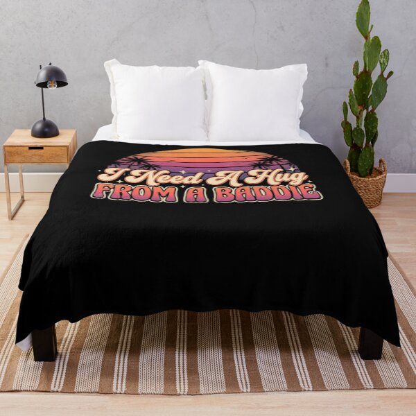 Item preview, I Need A Hug From A Baddie Retro Sunset Design designed and sold by snowry.