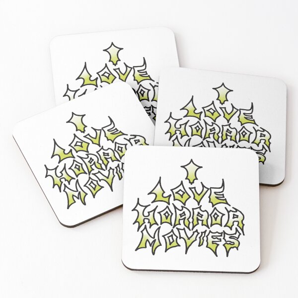 Item preview, I Love Horror Movies (White to Green) designed and sold by sleepyheadedbb.