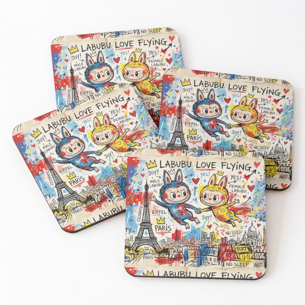 Item preview, Labubu lovers in flight. designed and sold by Natalia-Vlad.