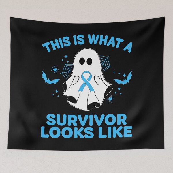 Item preview, Halloween Ghost Cancer Survivor designed and sold by KroghDs.