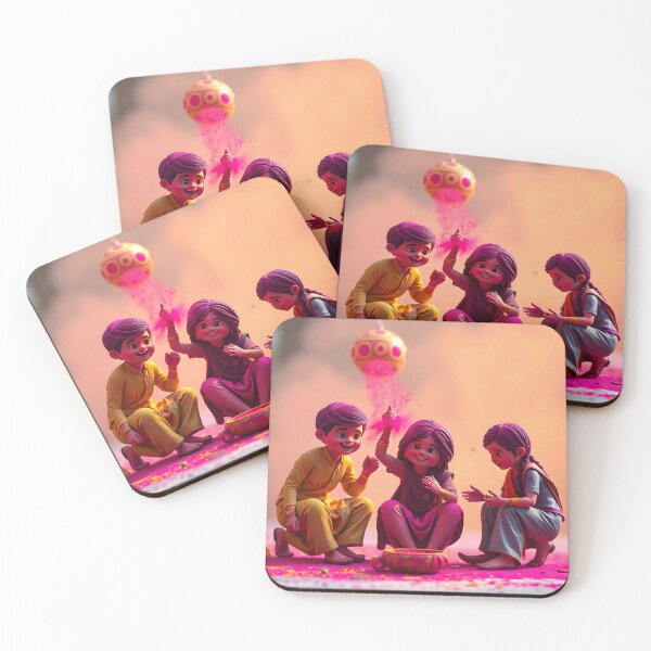 Item preview, Holi Kids Playful Colors designed and sold by Teewave-Ashish.