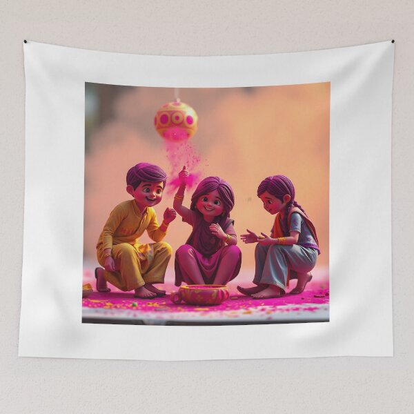 Item preview, Holi Kids Playful Colors designed and sold by Teewave-Ashish.