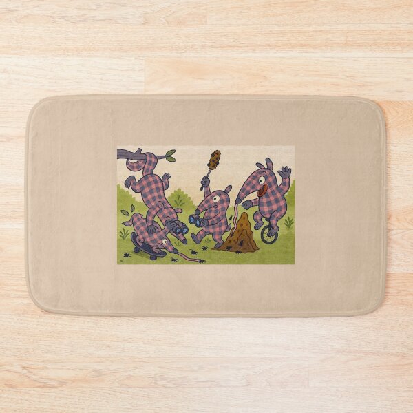 Item preview, Cute Plaid Anteaters on a Termite Hunt designed and sold by CarolM.