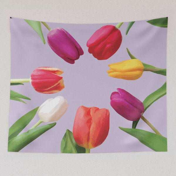 Item preview, Colorful Tulips Arranged in a Circle designed and sold by Arturo Daniel Garcia Palomo.