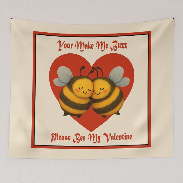Item preview, Cute Bee Valentine Card designed and sold by CarolM.