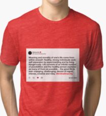 Fake Tweets - Nietzsche Tri-blend T-Shirt