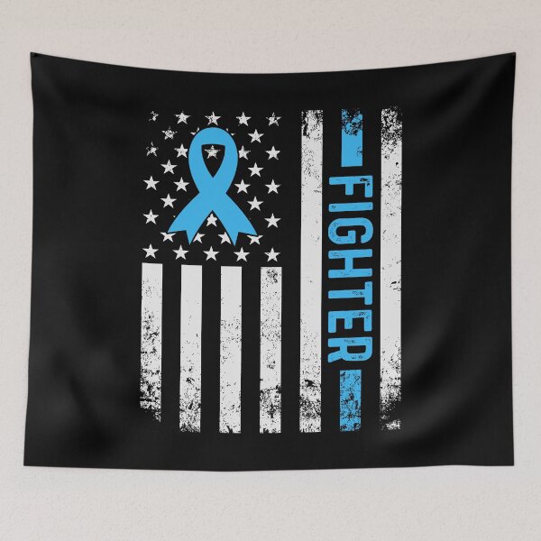 Item preview, Patriotic Blue Ribbon Awareness Fighter designed and sold by KroghDs.