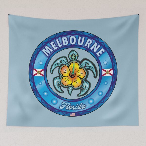 Item preview, Melbourne Florida sea turtle hibiscus designed and sold by studioss76.