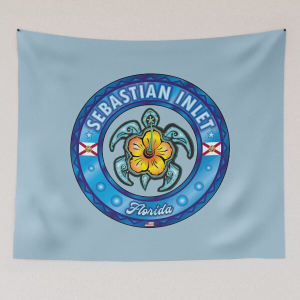 Item preview, Sebastian Inlet Florida sea turtle hibiscus designed and sold by studioss76.