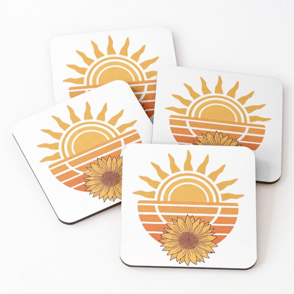 Item preview, Sunflower Retro Sunset Vintage Summer Aesthetic Design designed and sold by HANG ON STUDIO .