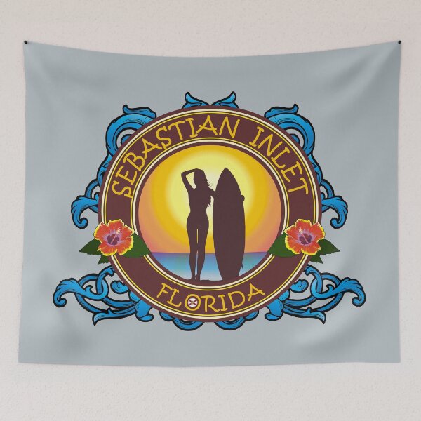 Item preview, Sebastian Inlet surfer girl designed and sold by studioss76.
