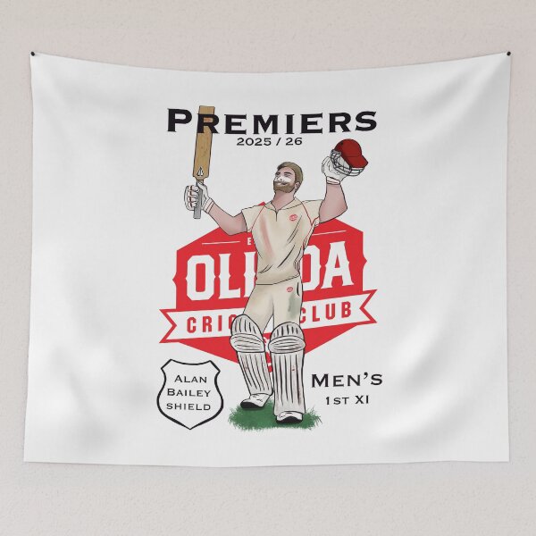 Item preview, Olinda CC Mens 1st XI Premiers Team Poster 2025-26 designed and sold by Chestnut Falls Studio.