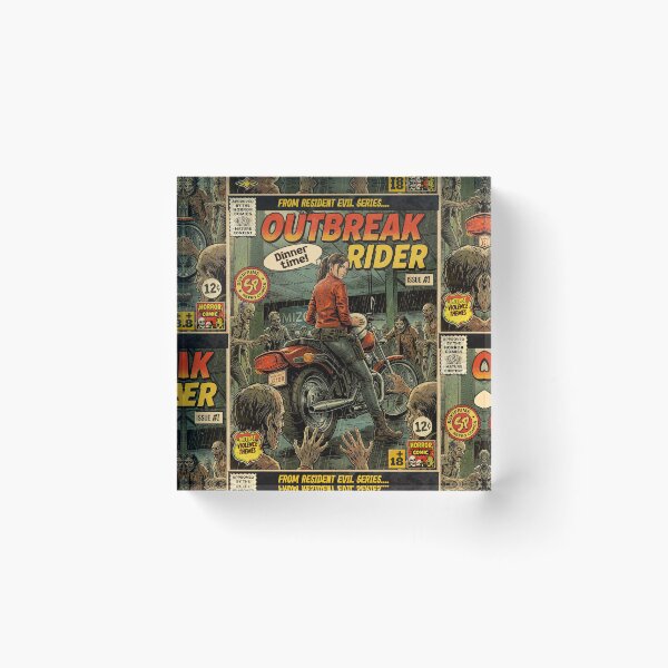 Item preview, Resident Evil 2 Claire Redfield Retro Vintage Comic Cover Art designed and sold by Back2Collage.