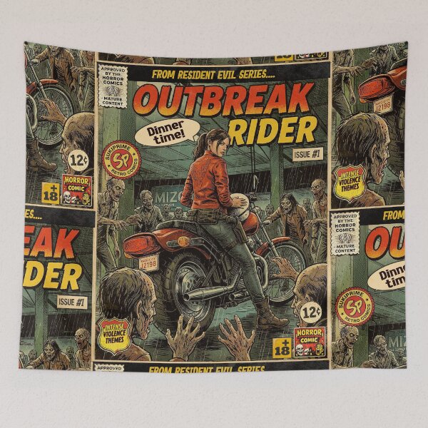 Item preview, Resident Evil 2 Claire Redfield Retro Vintage Comic Cover Art designed and sold by Back2Collage.