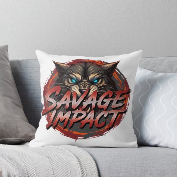 Item preview, Savage Impact Wolf Shirt Aggressive Streetwear Design Fierce Animal Graphic Tee designed and sold by RTchopy.