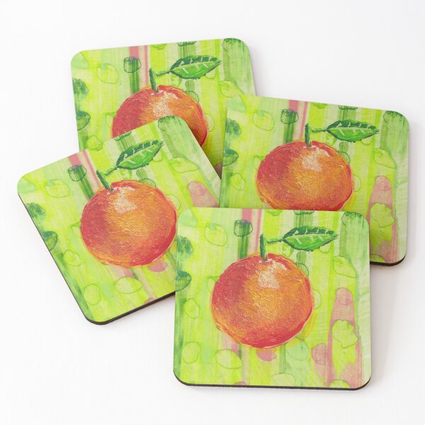 Item preview, Orange Painting on Vibrant Background designed and sold by Anna  Mills.