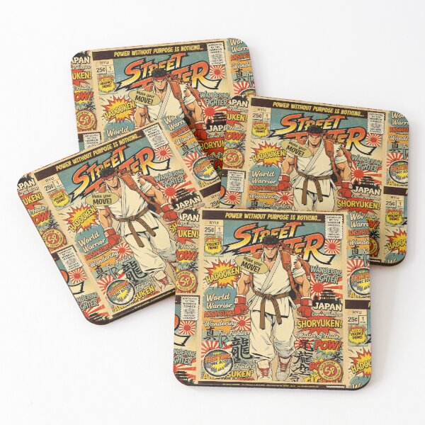 Item preview, Street Fighter Ryu Retro Vintage Comic Cover Art designed and sold by Back2Collage.