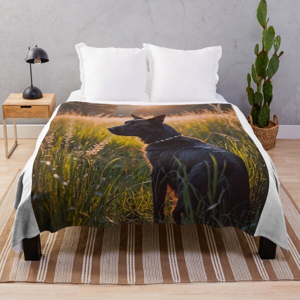 Item preview, Dog in Wildflower Field designed and sold by BeautifulVirtues.