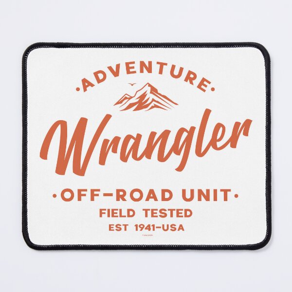 Item preview, Retro Mountain Adventure Wrangler Heritage Design designed and sold by Automotive Art by Greg.