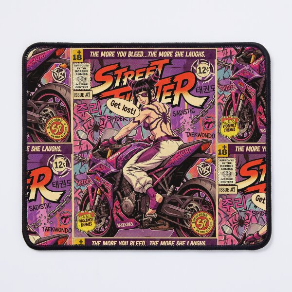 Item preview, Street Fighter Juri Retro Vintage Comic Cover Art designed and sold by Back2Collage.