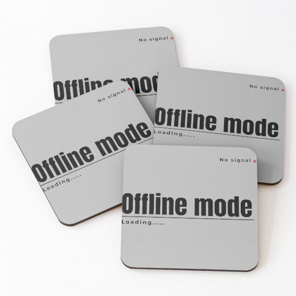 Item preview, No Signal Offline Mode – Clean Typo Design designed and sold by Quitecorner.