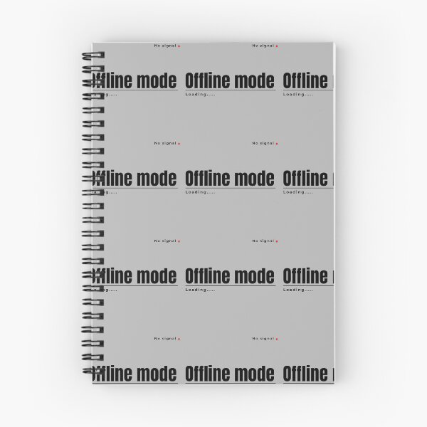 Item preview, No Signal Offline Mode – Clean Typo Design designed and sold by Quitecorner.