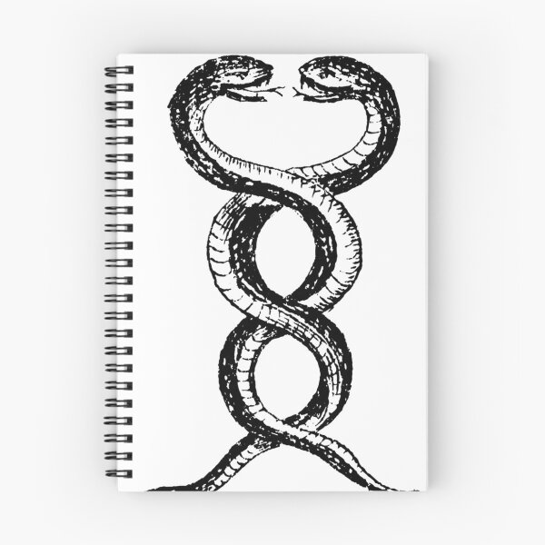 Item preview, Vintage Snake Illustration, Entwined Snake Drawing designed and sold by HawthorneFlame.