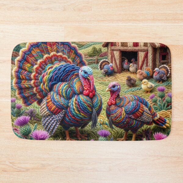 Item preview, Yarn Turkeys in Yarn Barnyard designed and sold by Tridentulus.