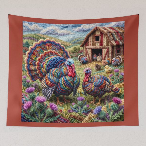 Item preview, Yarn Turkeys in Yarn Barnyard designed and sold by Tridentulus.