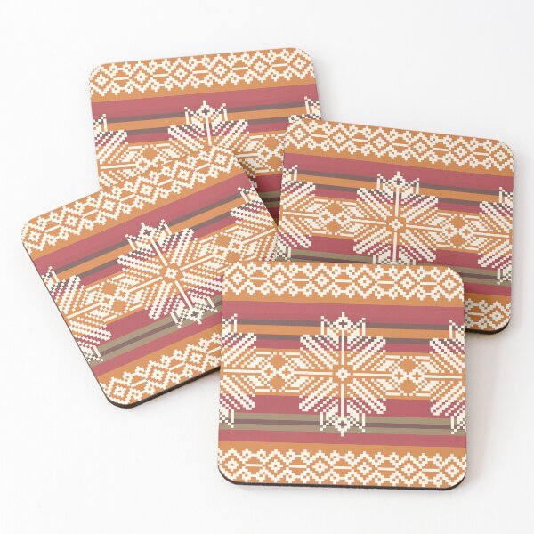 Item preview, Boho Tribal Geometric Pattern in Warm Earth Tones | Ethnic Southwestern Textile Design designed and sold by PAWIRADA.
