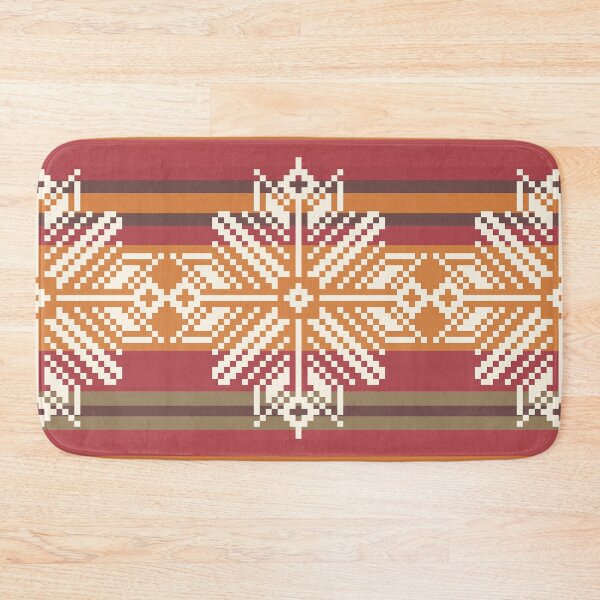 Item preview, Boho Tribal Geometric Pattern in Warm Earth Tones | Ethnic Southwestern Textile Design designed and sold by PAWIRADA.