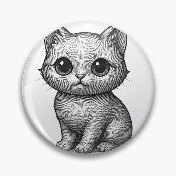 Item preview, kawaii cat with huge eyes designed and sold by SakuraHQ.