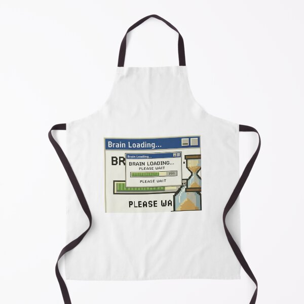 Item preview, Brain Loading Please Wait – Retro Computer Pixel Art Aesthetic Funny Design designed and sold by Hoffmann-Shop.