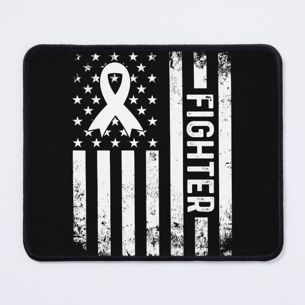 Item preview, Patriotic White Ribbon Awareness Fighter designed and sold by KroghDs.