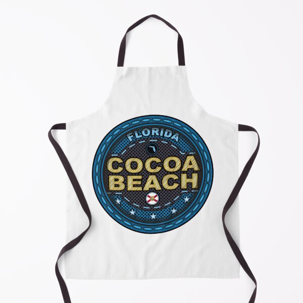 Item preview, Cocoa Beach Florida FL stitching effect blue designed and sold by studioss76.