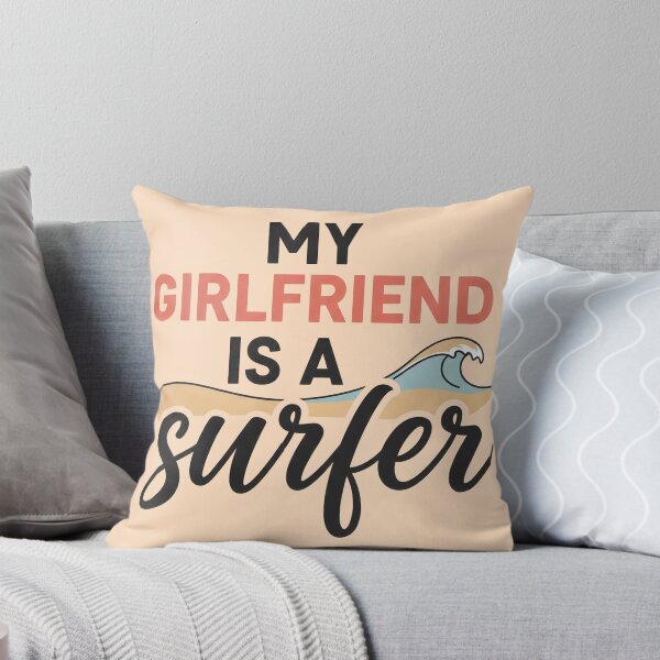 Item preview, My Girlfriend Is a Surfer – Surf Lover Typography Design designed and sold by Sea Gem.