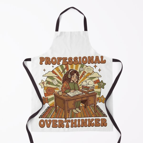 Item preview, Professional Overthinker Retro Groovy Anxiety B designed and sold by Rex Vox.