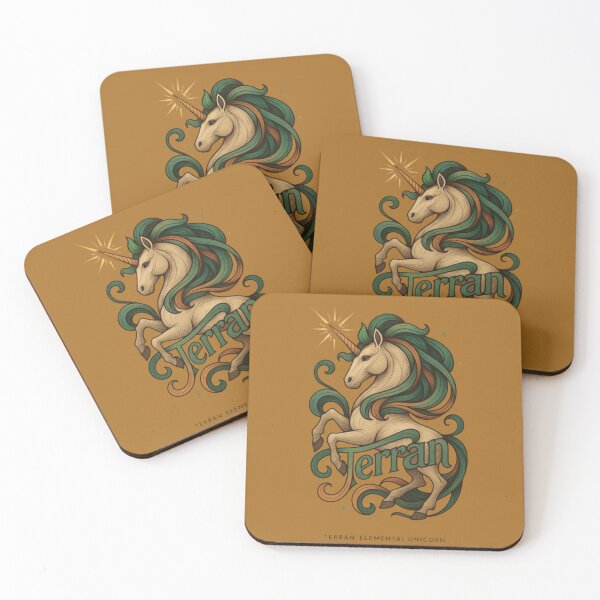 Item preview, Terran The Elemental Unicorn– Magical Unicorn, Fantasy Horse, Enchanted Creature, Rainbow Magic, Mythical Legend designed and sold by Typologystudios.