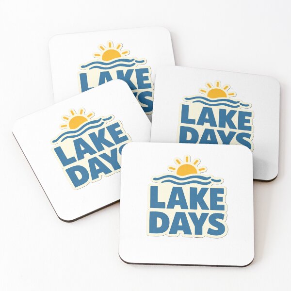 Item preview, Lake Days Retro Badge – Summer Lake Life & Cottage Design designed and sold by EastEndTownie.