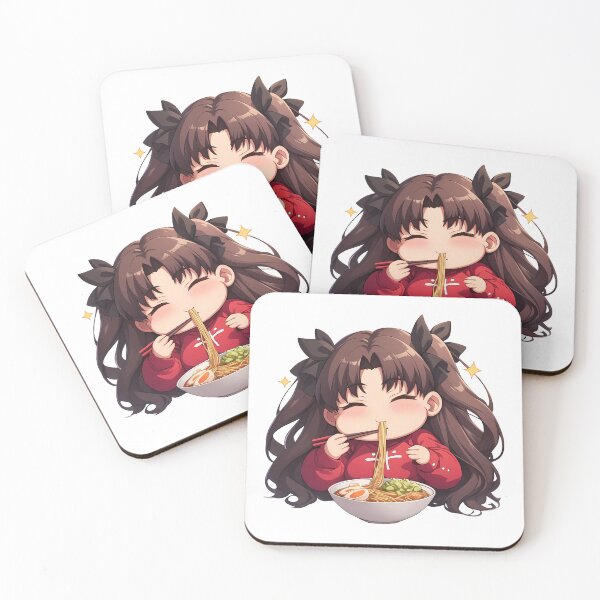 Item preview, Rin Tohsaka Fate Stay Night Kawaii Chibi Ramen Mood designed and sold by mildaclairmo.