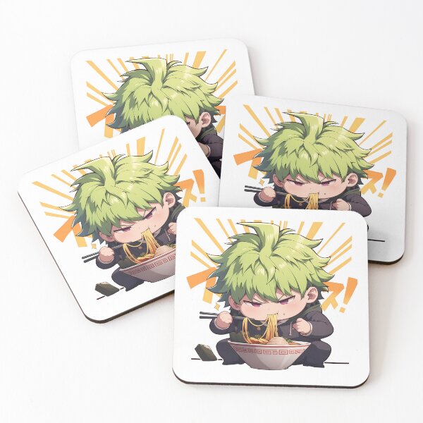 Item preview, Rantaro Amami Danganronpa V3 Chibi Ramen With Green Hair Attitude designed and sold by mildaclairmo.