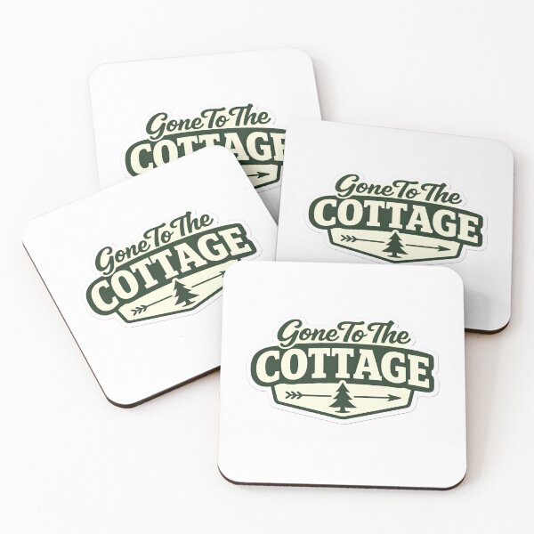 Item preview, Gone To The Cottage Vintage Badge – Rustic Getaway Design designed and sold by EastEndTownie.